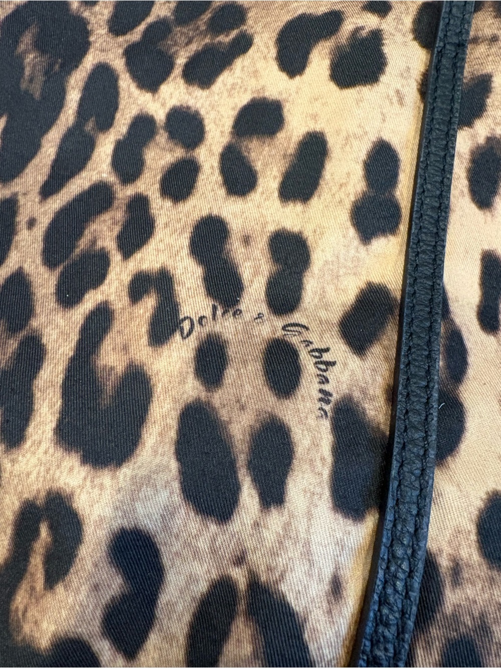 Dolce and Gabbana Leopard Print Fabric Animalier Tote - Picture 4 of 5